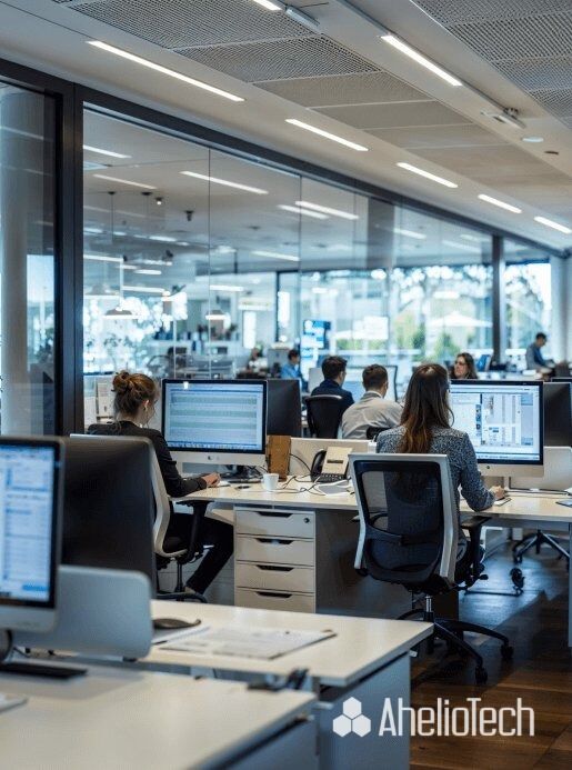Team monitoring network activity for proactive threat detection in Managed Firewall Services.